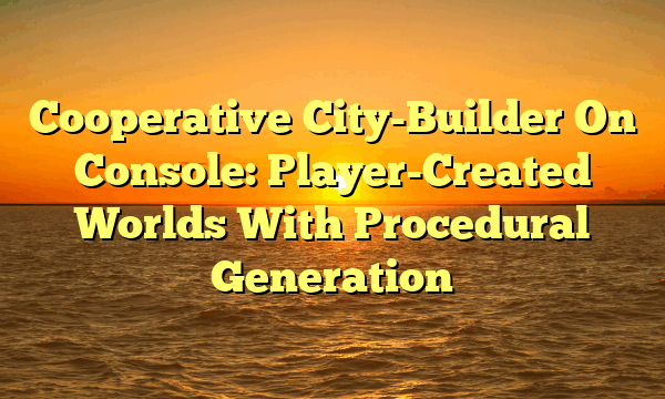 Cooperative City-Builder On Console: Player-Created Worlds With Procedural Generation
