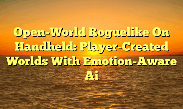 Open-World Roguelike On Handheld: Player-Created Worlds With Emotion-Aware Ai