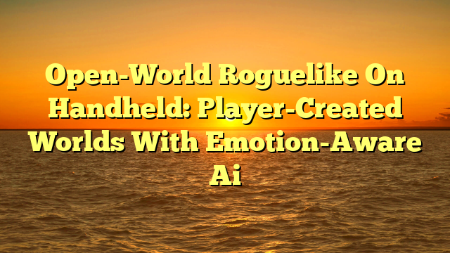 Open-World Roguelike On Handheld: Player-Created Worlds With Emotion-Aware Ai