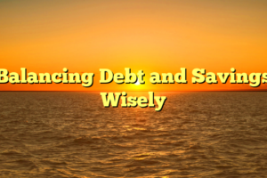 Balancing Debt and Savings Wisely